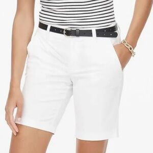 GAP Women's White Bermuda Shorts with Pockets